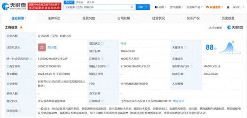 立訊精密布局能源賽道 江西設立能源公司，注冊資本1億構筑新增長極